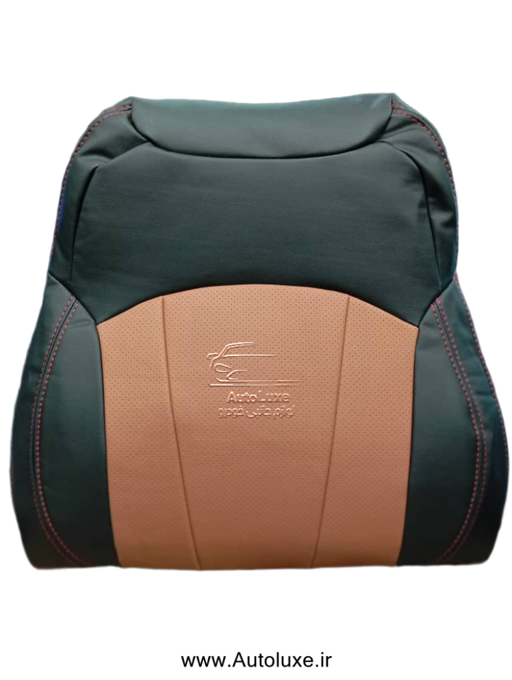 روکش صندلی بک X3 تمام چرم مشکی وسط مارون