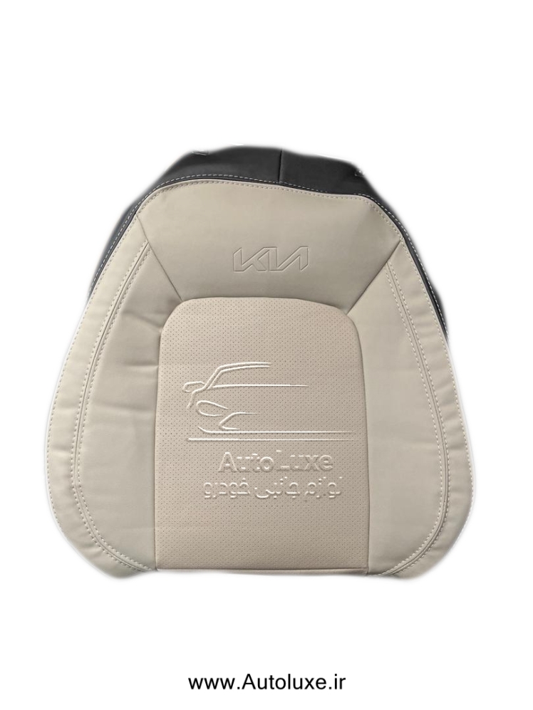 روکش صندلی کیا سونت تمام چرم کرم پشت مشکی