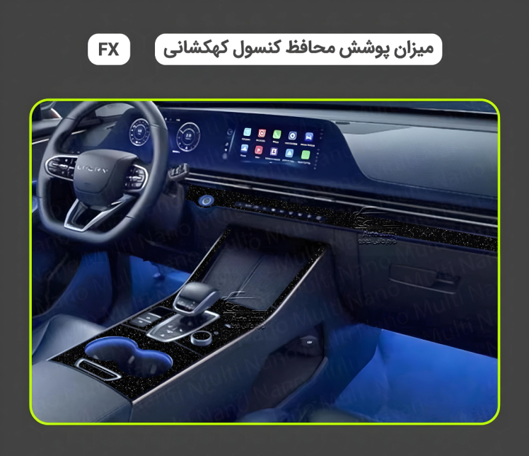 محافظ کنسول فونیکس Fx طرح کهکشانی ضد خط و خش