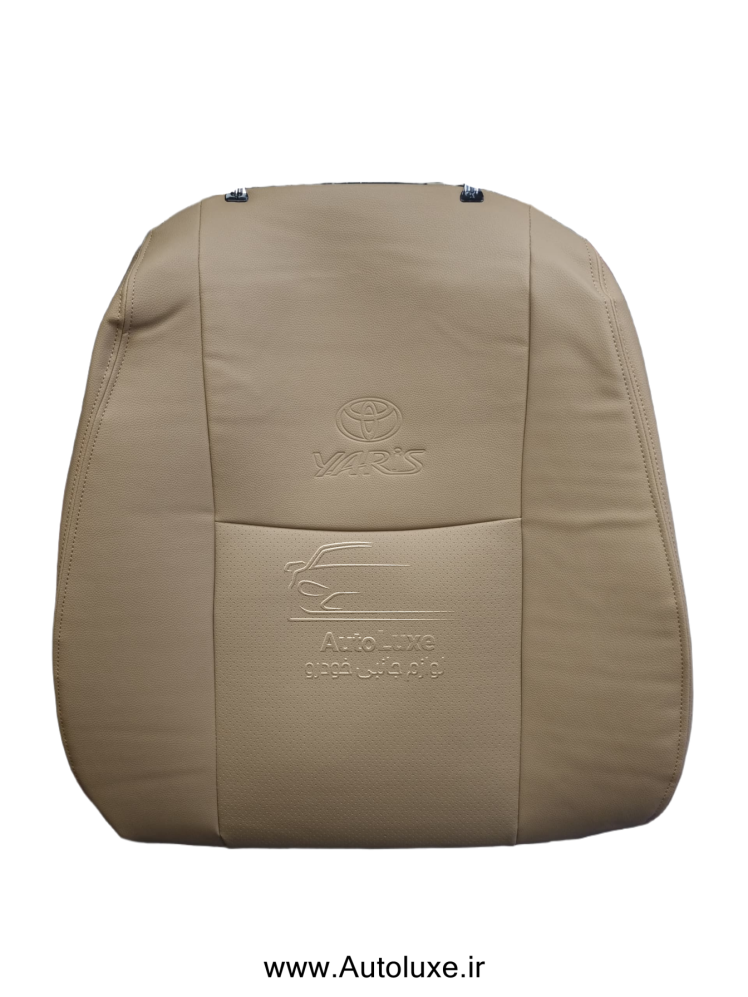 روکش صندلی تویوتا یاریس 2011-2017 تمام چرم کرم زرد
