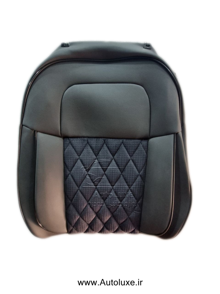 روکش صندلی تارا چرم و مخمل گلدوزی نوار ورنی مدل Vip