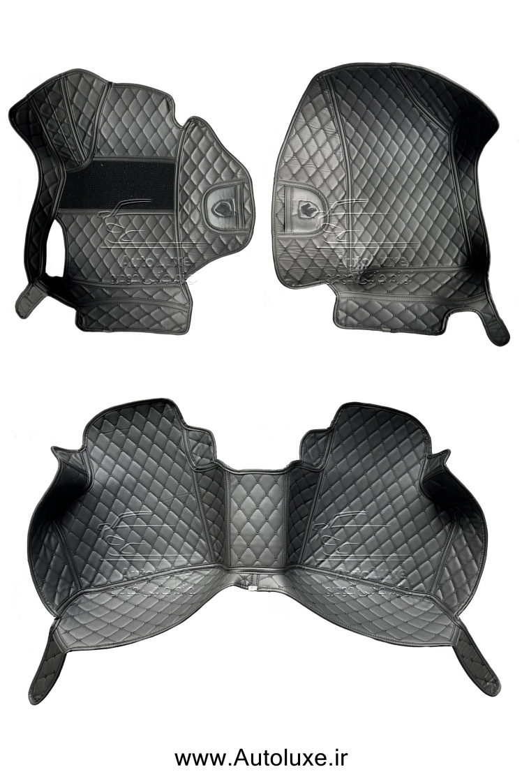 کفپوش پنج بعدی گلدوزی مشکی ریرا