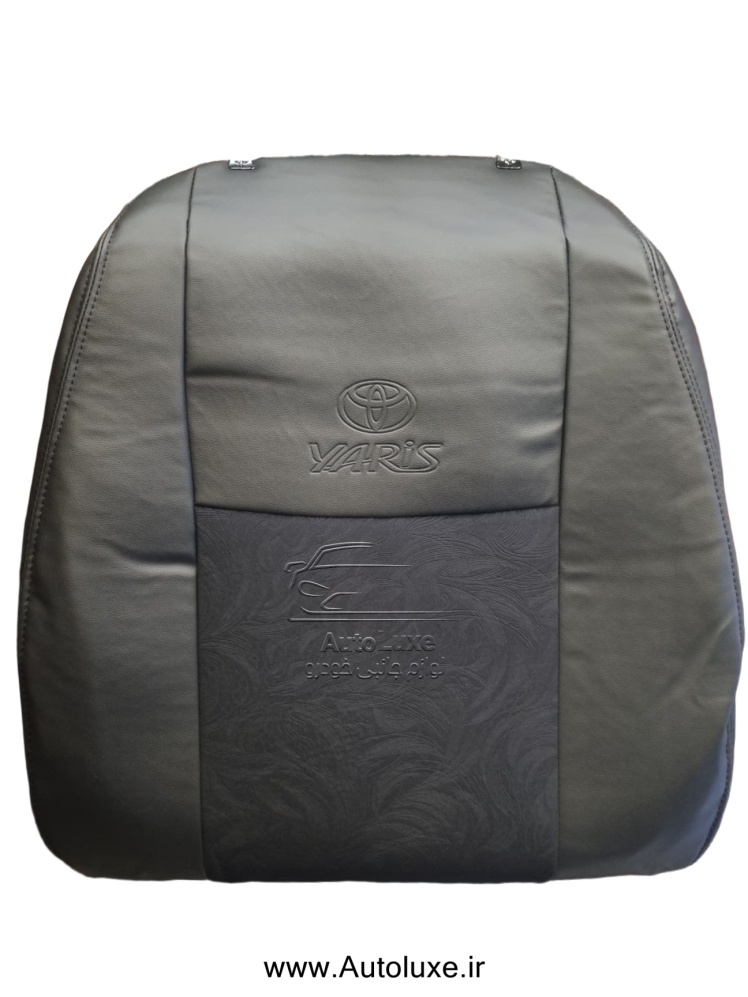 روکش صندلی تویوتا یاریس 2011-2017 چرم و مخمل مشکی
