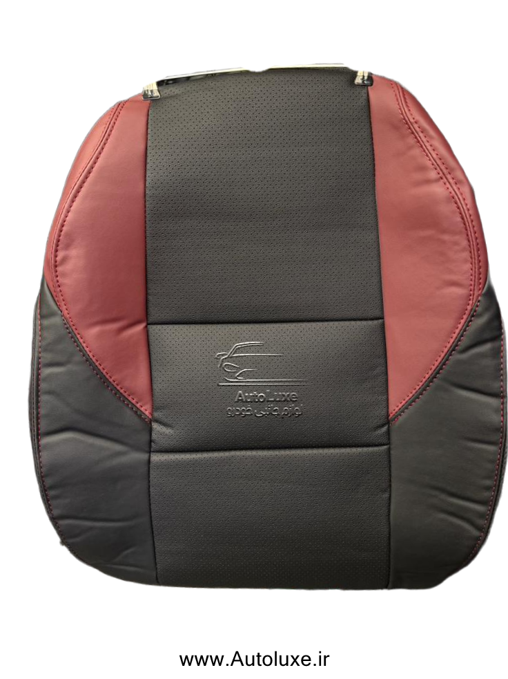روکش صندلی ریرا (ری را) تمام چرم مشکی زرشکی