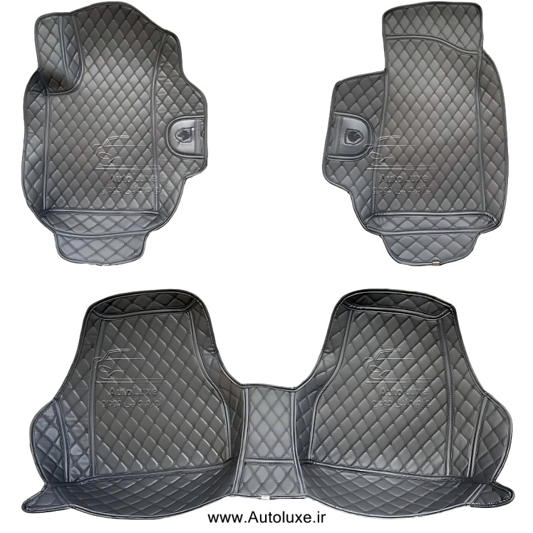 کفپوش پنج بعدی گلدوزی مشکی پژو پارس